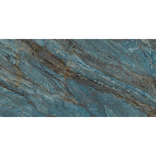 Керамогранит Laparet Beam Turquoise лаппатированный шайн бирюзовый 120х60 см