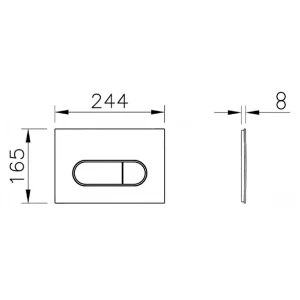 Панель смыва Vitra Root Round золото 740-2224