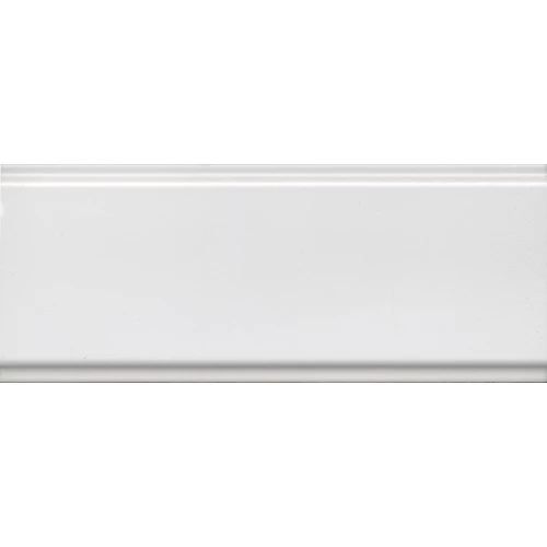 Бордюр Kerama Marazzi Магнолия матовый обрезной белый 12х30 см