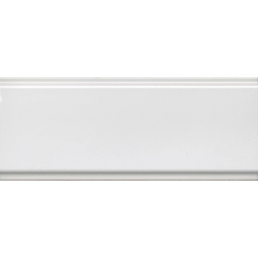 Бордюр Kerama Marazzi Магнолия матовый обрезной белый 12х30 см