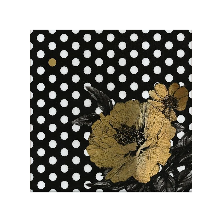 Декор Kerama Marazzi Этуаль Цветок черный 15х15 см