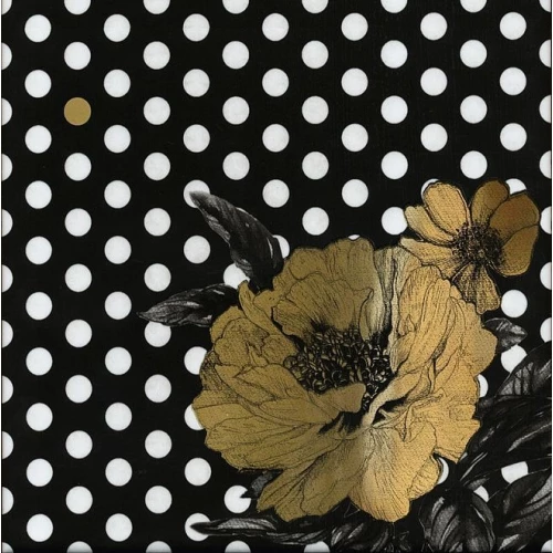 Декор Kerama Marazzi Этуаль Цветок черный 15х15 см