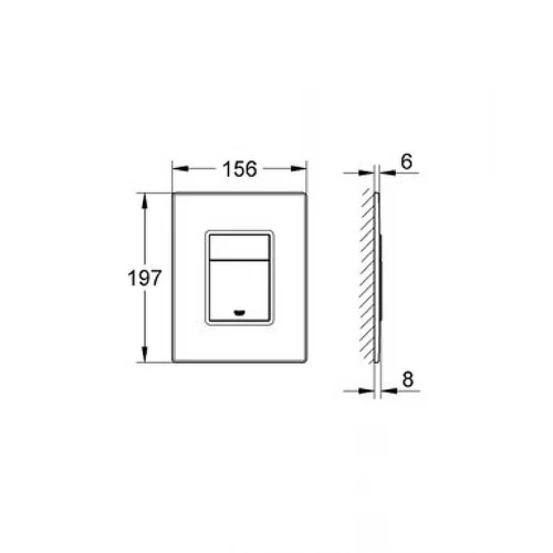 Кнопка смыва Grohe Skate Cosmopolitan белая 38732SH0