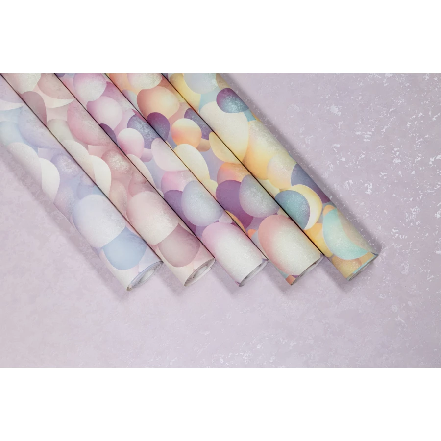 Обои флизелиновые Palitra Home Bubbles HomeColor голубые HC71650-65 1,06х10,05 м