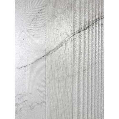 Декор Creanza Montesa White Decor Matt Glossy матовый с глянцевым эффектом белый CZ-GL07-D 160х80 см