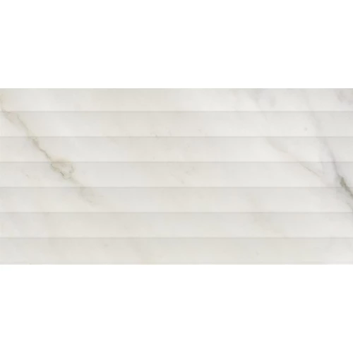 Плитка настенная НЗКМ Silk Stripe Volume Bianco TR-SLK-STR-VB 40х20 см