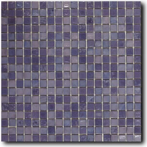 Стеклянная мозаика Art&Natura Classic Glass сетка 15х15 глянцевая фиолетовый inez2 29,5х29,5 см