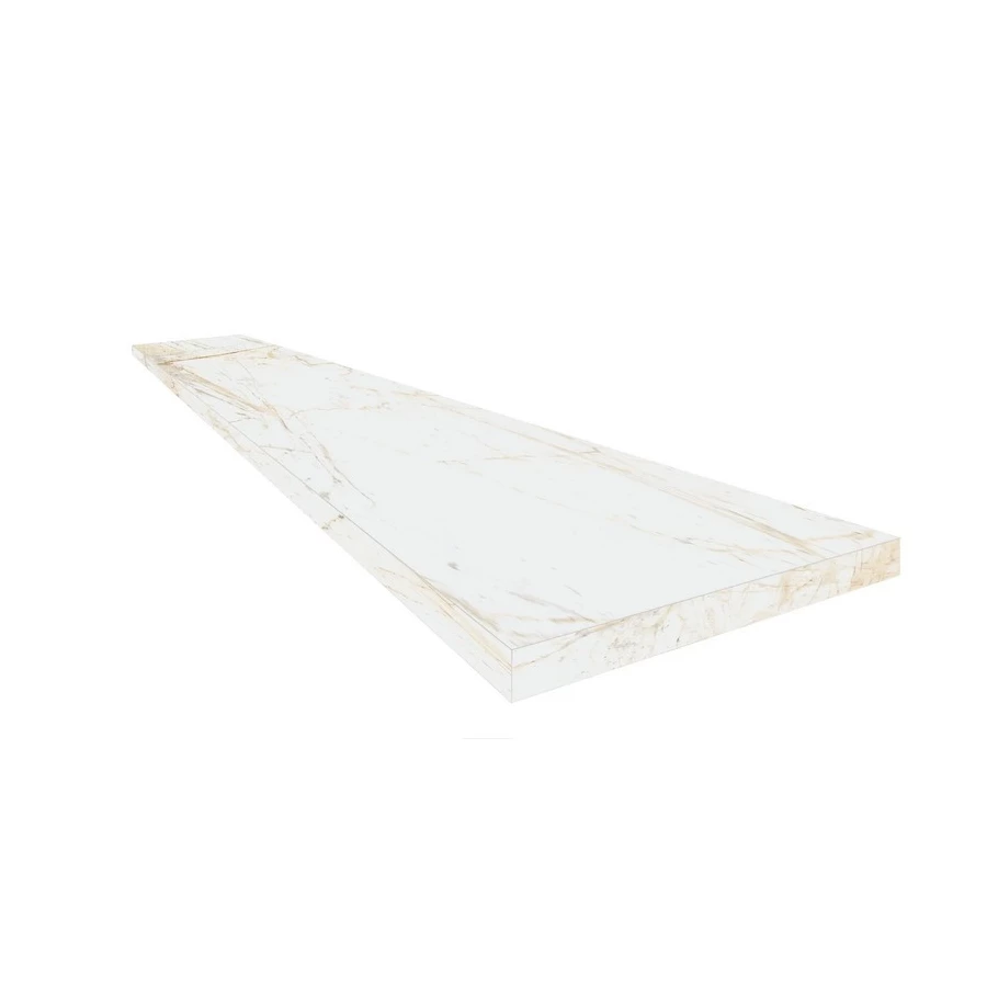 Ступень Угловая Правая ColiseumGres Canova Канова Уайт матовая белая 620070002820 120х33 см