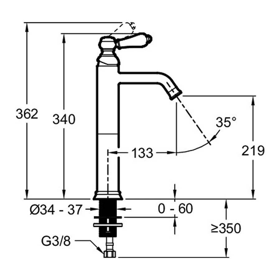 Смеситель для раковины Jacob Delafon Louise золото матовое E24361-BCN