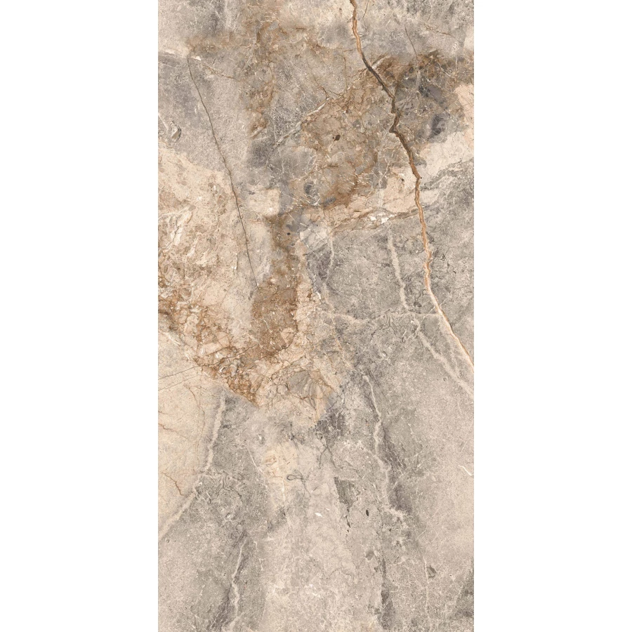 Керамогранит Realistik Borghini Natural Sugar Polished серый 120х60 см