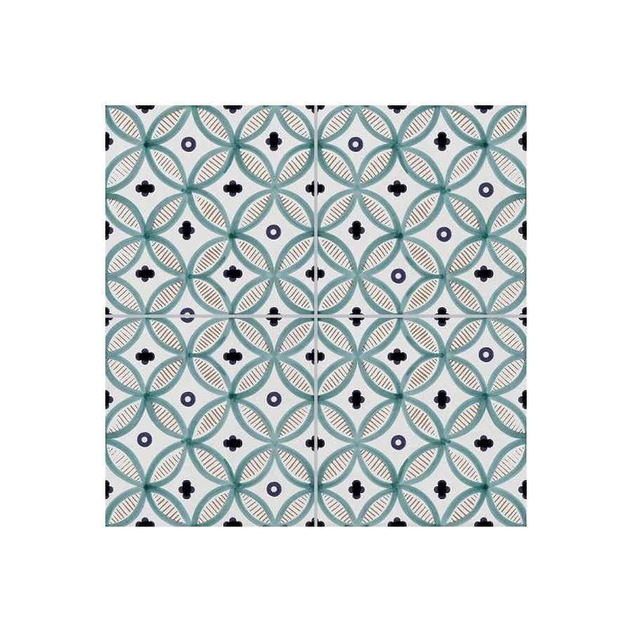 Керамогранит Mykonos Mediterranea Gandia матовый бирюзовый 45x45 см