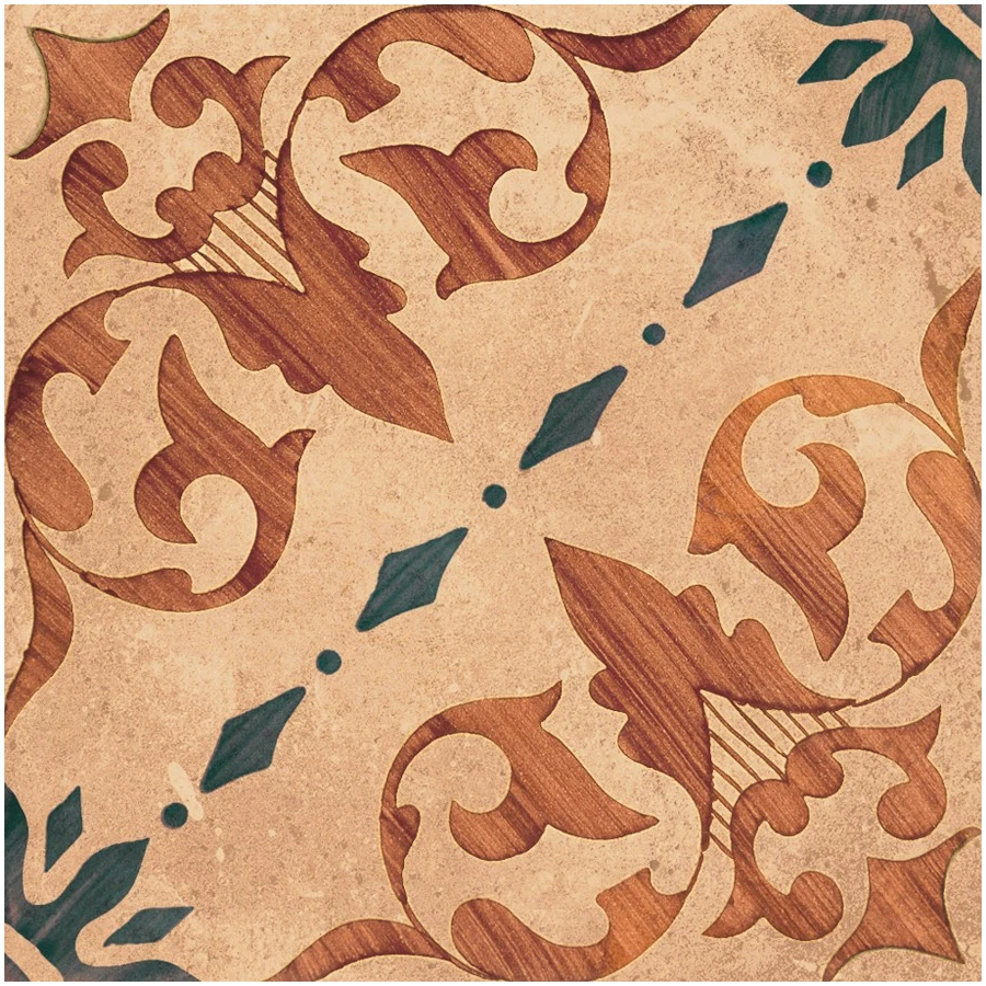 Керамогранит Nanda Tiles Терра Грета / Terra Greta полуматовый коричневый 11,5x11,5 см
