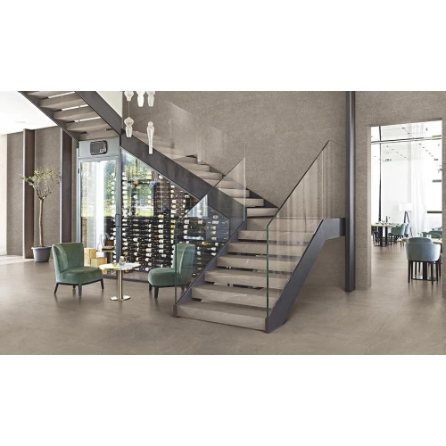 Керамогранит Ergon Stone Talk Martellata Grey Nat серый ED60 120х60 см