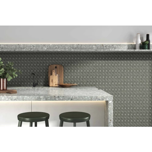 Плитка настенная Emigres Leger Verde матовая темно-зеленая 74x24 см