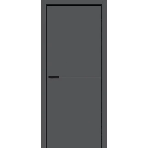 Межкомнатная дверь Bravo Браво-0.21 П 200x90 экошпон Bravo A полотно глухое цвет Stormy Silk