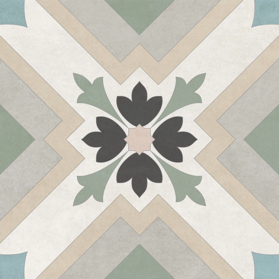 Керамогранит New Trend Design Art Mix 3 матовый многоцветный GP2020DMX11 20х20 см