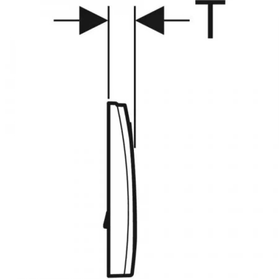 Смывная клавиша Geberit Delta 15 смыв стоп Альпийский белый 115.109.11.1