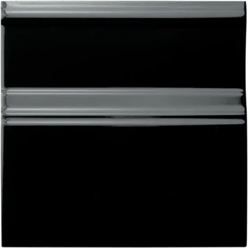 Плинтус Adex Neri Rodapie Clasico Negro глянцевый черный ADNE5438 15х15 см