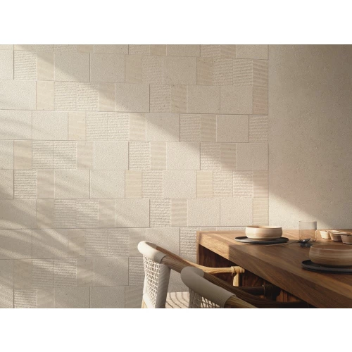 Плитка настенная Porcelanosa Сансун Стоне Блоск / Cancun Stone Block матовая серая 100356140 150х59,6 см