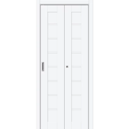Межкомнатная дверь Bravo Браво-20 200x40 экошпон Bravo X полотно глухое цвет White Silk