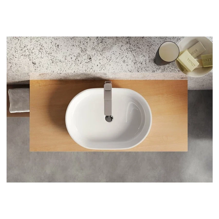 Умывальник Ravak Moon 2 без перелива XJN01300002 56x40 см