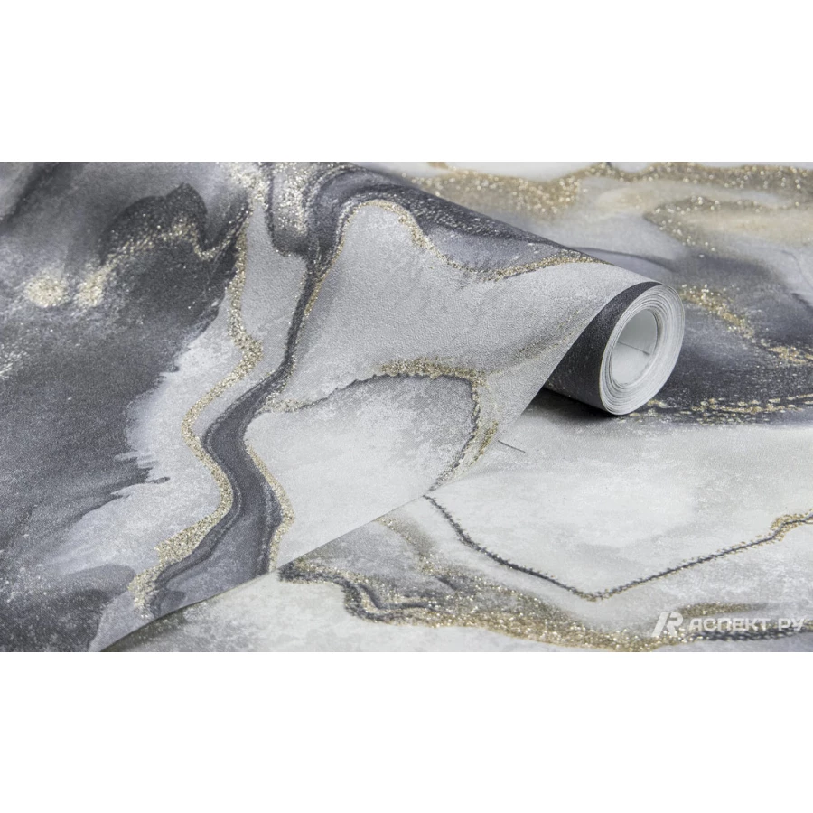 Обои флизелиновые Аспект Линдси серый 70588-46 1,06х10,05 м