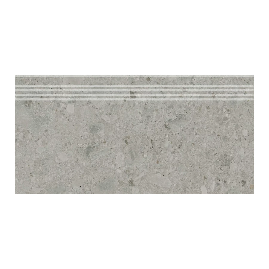 Ступень из керамогранита Kerama Marazzi Чеппо ди Гре матовая серая DD606020R\GR 60х30 см