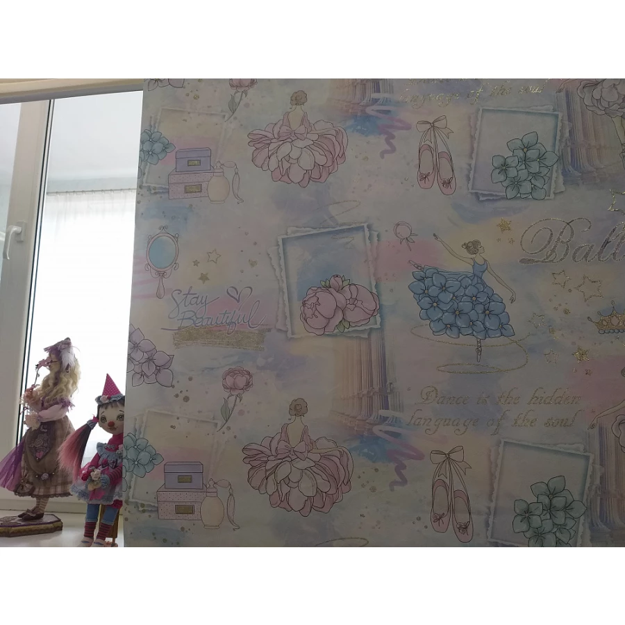 Обои флизелиновые Palitra Home HomeColor Ballet розовые HC71905-65 1.06x10.05 м