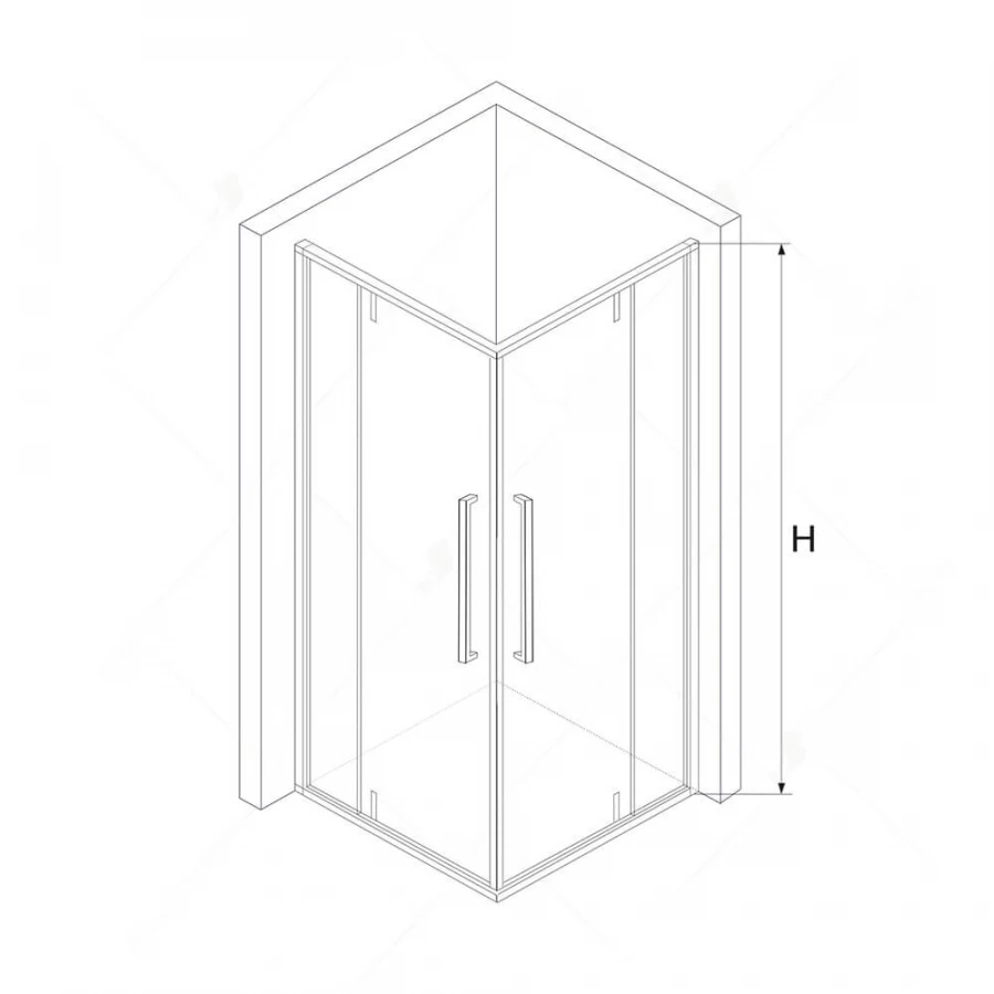 Душевой уголок RGW SV-33 Прозрачное 06323399-11 900х900 см