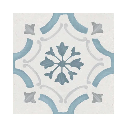 Керамогранит Harmony Peronda Sirocco Blue Ornate серо-голубой 3386036158 22,3х22,3 см