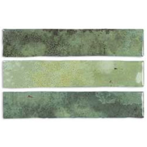 Плитка настенная DNA Enamel Moss глянцевая зеленая 123146 25х5 см
