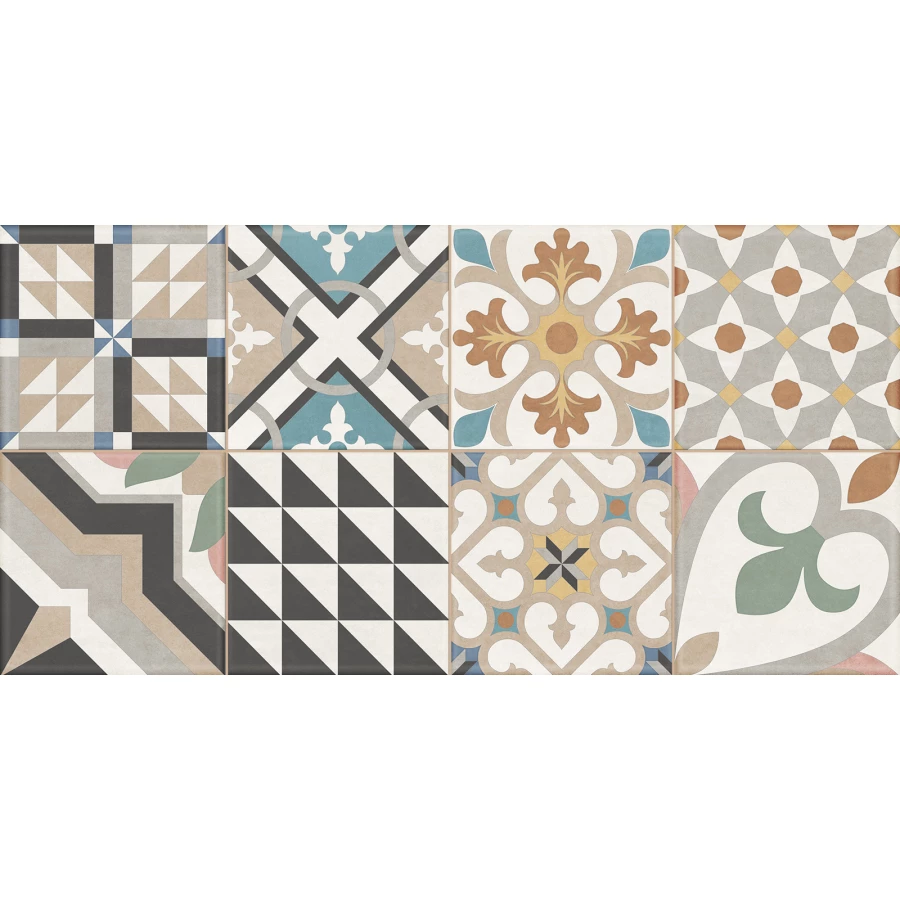 Плитка настенная New Trend Design Art Mix 2 матовая многоцветная WT36DST18 60х30 см