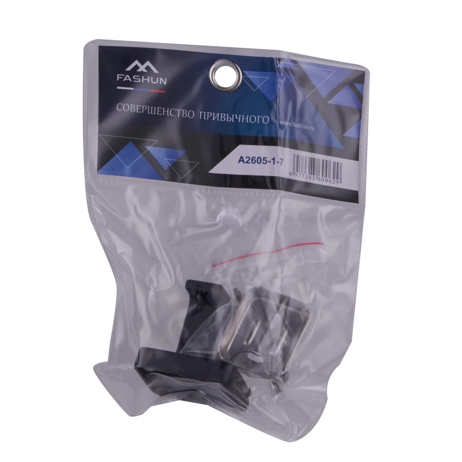 Крючок настенный Fashun одинарный чёрный A2605-1-7