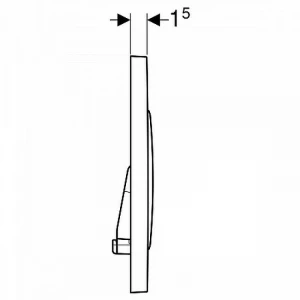 Смывная клавиша Geberit Sigma 20 не оставляет отпечатков пальцев 115.882.JT.1