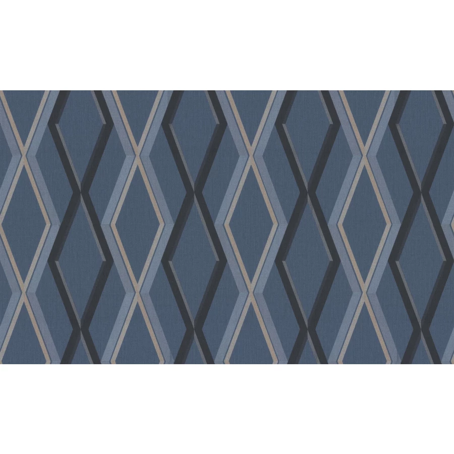 Обои флизелиновые Palitra Trend Trend Geo TrendColor синие TC72252-66 1,06х10,05 м