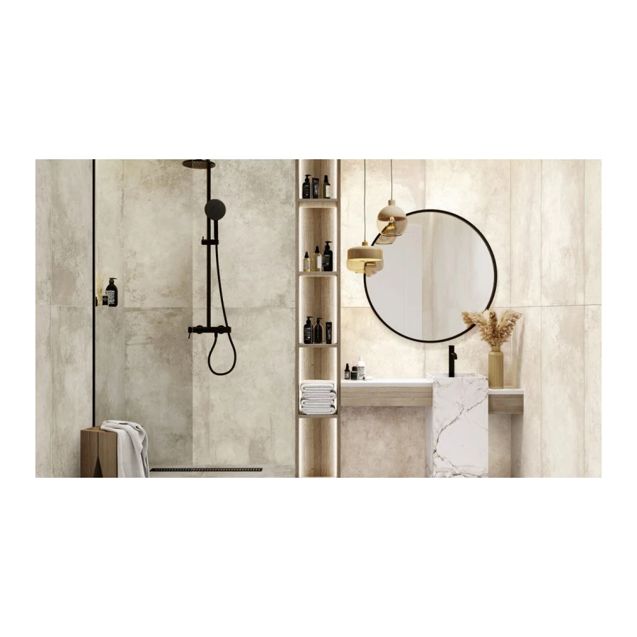 Керамогранит ALMA Ceramica Cemento матовый 2 шт в уп 45,5 м в пал GFA114CMT04R 114х57х0,75 см