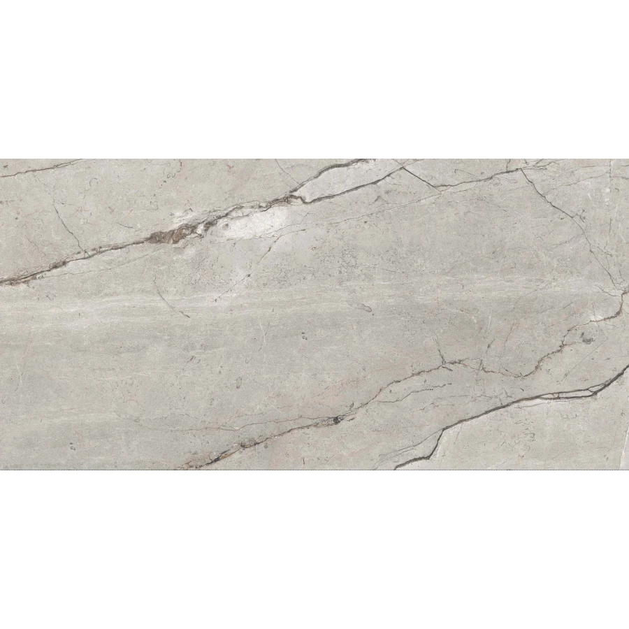 Керамогранит Realistik Craft Afyon Gloss глянцевый серо-коричневый 120х60 см