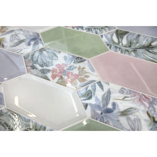 Декор Kerama Marazzi Фурнаш глянцевый многоцветный 14х34 см