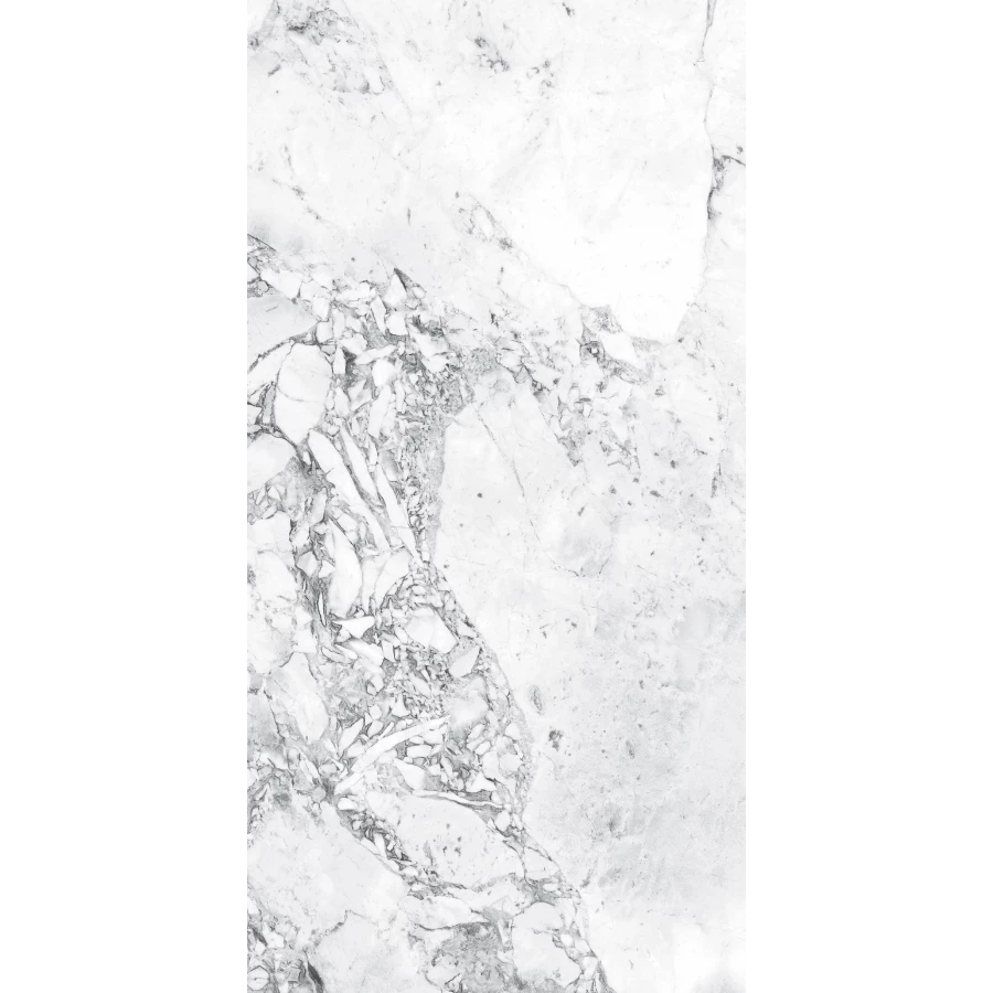 Керамогранит Goldis Tile Forest White Semi Polished глянцевый белый 120х60 см