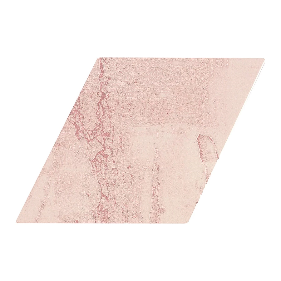 Плитка настенная Ape Ceramica Snap Rombo Pink глянцевая розовая A034383 25,9х15 см