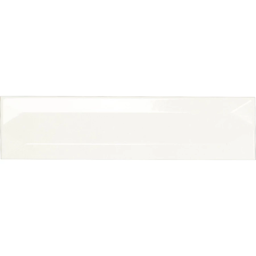 Плитка настенная Carmen Reality Refraction Snow глянцевая белая A036323 30х7,5 см