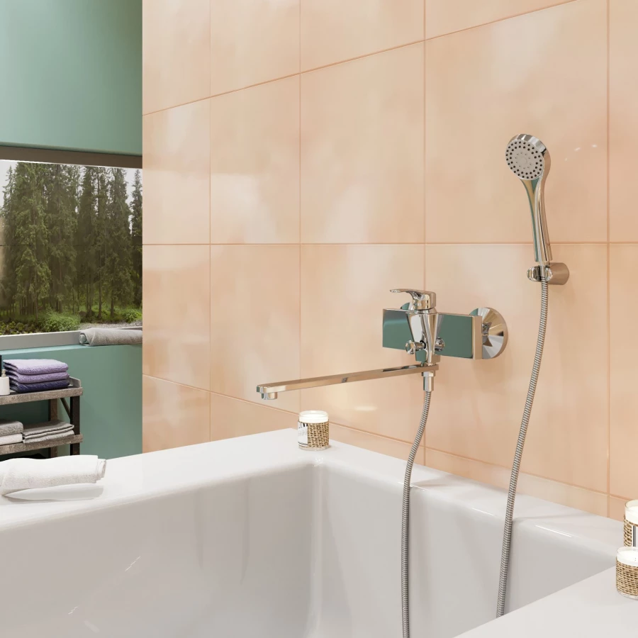 Смеситель для ванны и умывальника MixLine ML12-02 530478 хром