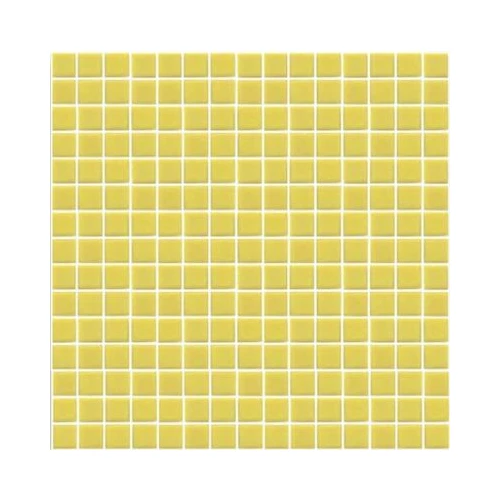 Стеклянная мозаика Rose Mosaic Gold Star сетка 1x1 глянцевая желтая A90(3) 31,8х31,8 см