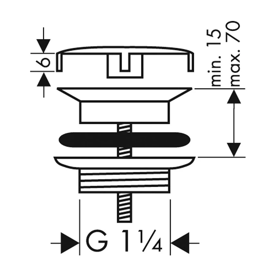 Смеситель для раковины Hansgrohe Vivenis матовый черный 75050670