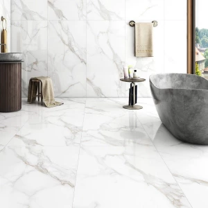 Керамогранит Neodom Sale Statuario Irish Gold Polished белый N20493 160х80 см