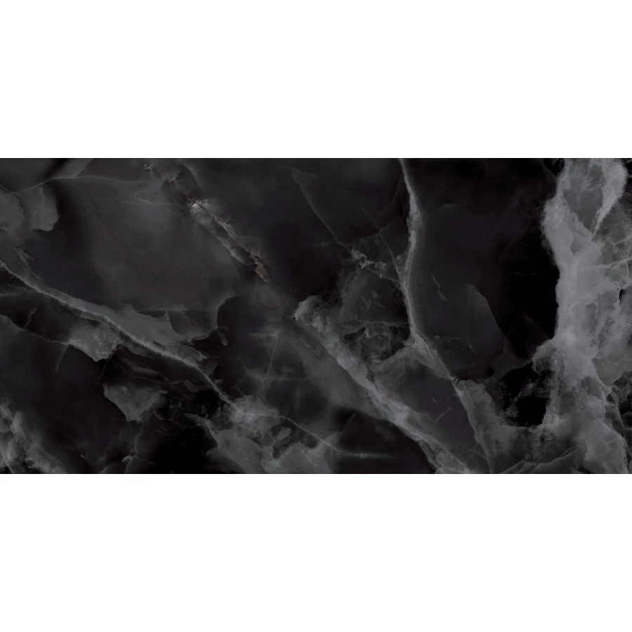 Керамогранит Laparet Andora Black полированный чёрный 120х60 см