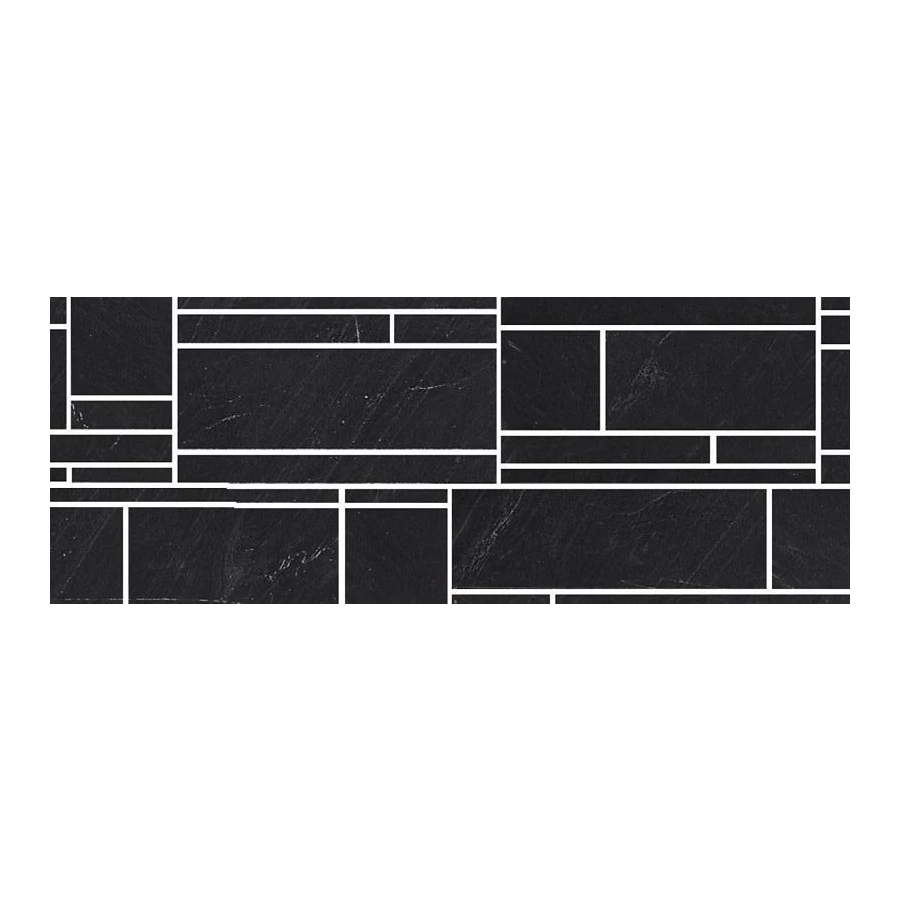 Декор Marazzi Lavagna Muretto черный 30х60 см