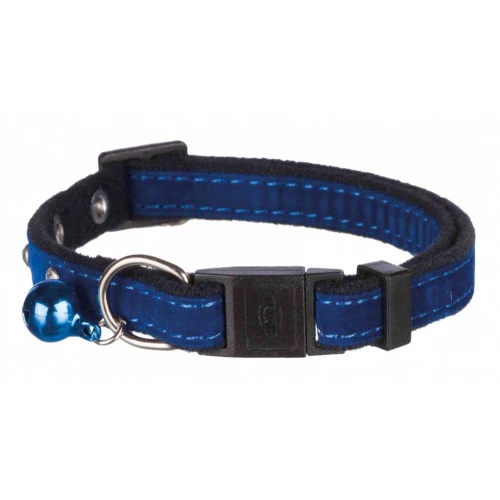 Ошейник для кошек Trixie из бархата с 4-мя маленькими камнями с колокольчиком 
