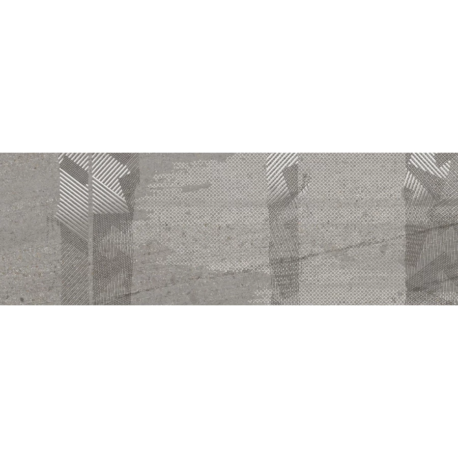 Плитка настенная Керамин Самум 2Д темно-серый 90х30 см