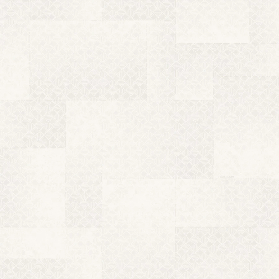 Обои флизелиновые Zambaiti Parati Trussardi VIII белые Z30345 0,7х10,05 м